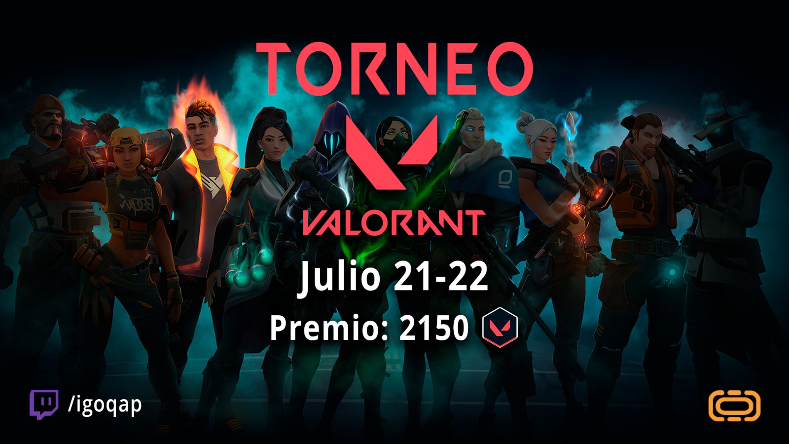 Torneo de streamers Valorant twitch