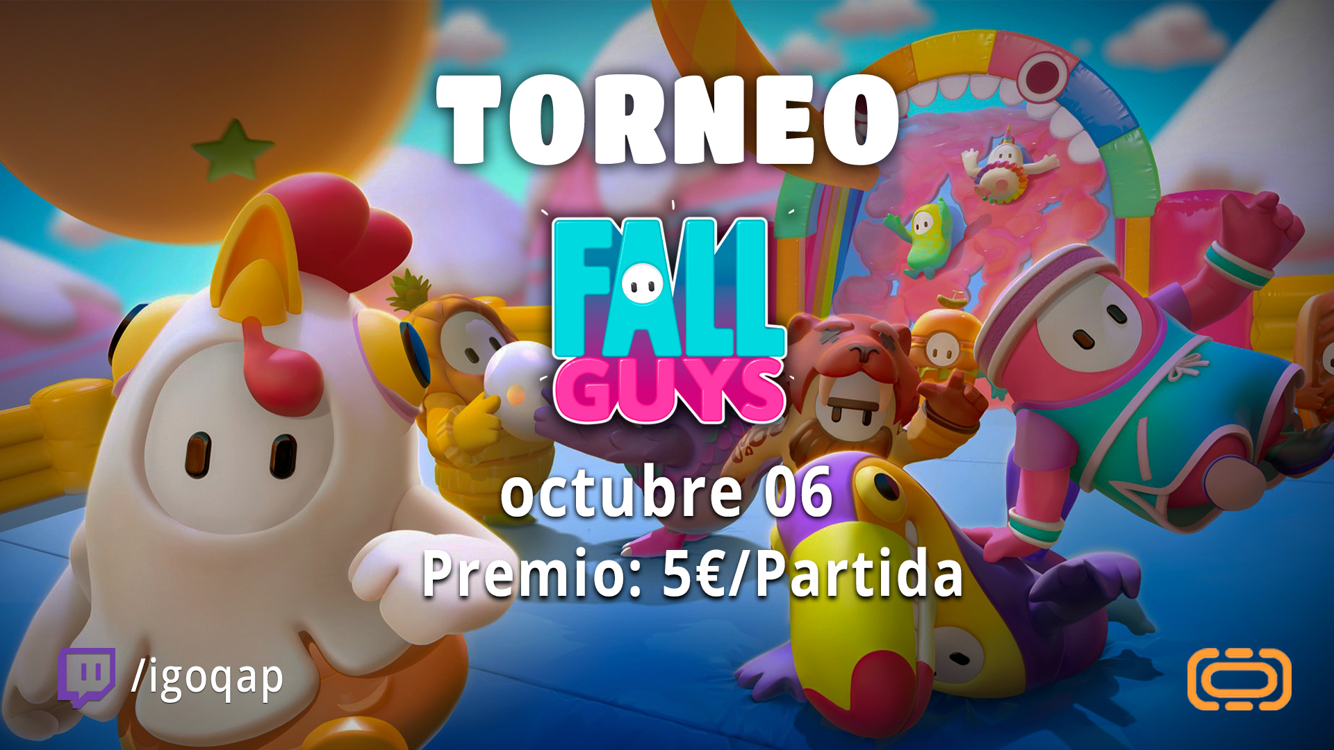 torneo streamers fall guys